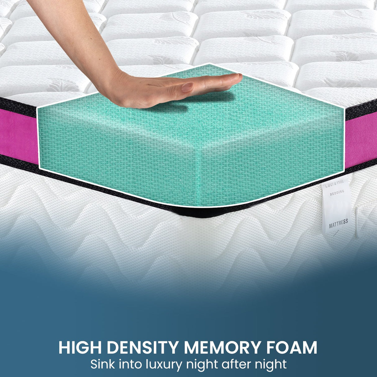 Laura Hill Memory Foam Cool Gel Infused King Mattress