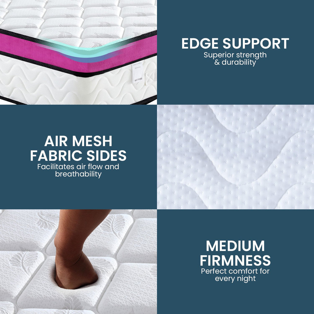 Laura Hill Memory Foam Cool Gel Infused King Mattress
