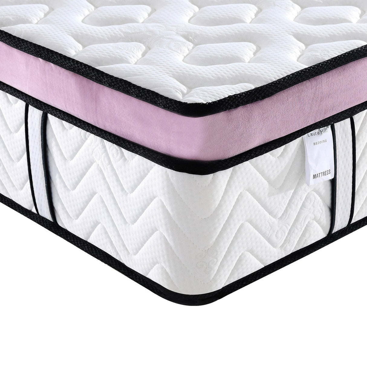 Laura Hill Euro Top Spring Pocket Mattress Queen - 30cm