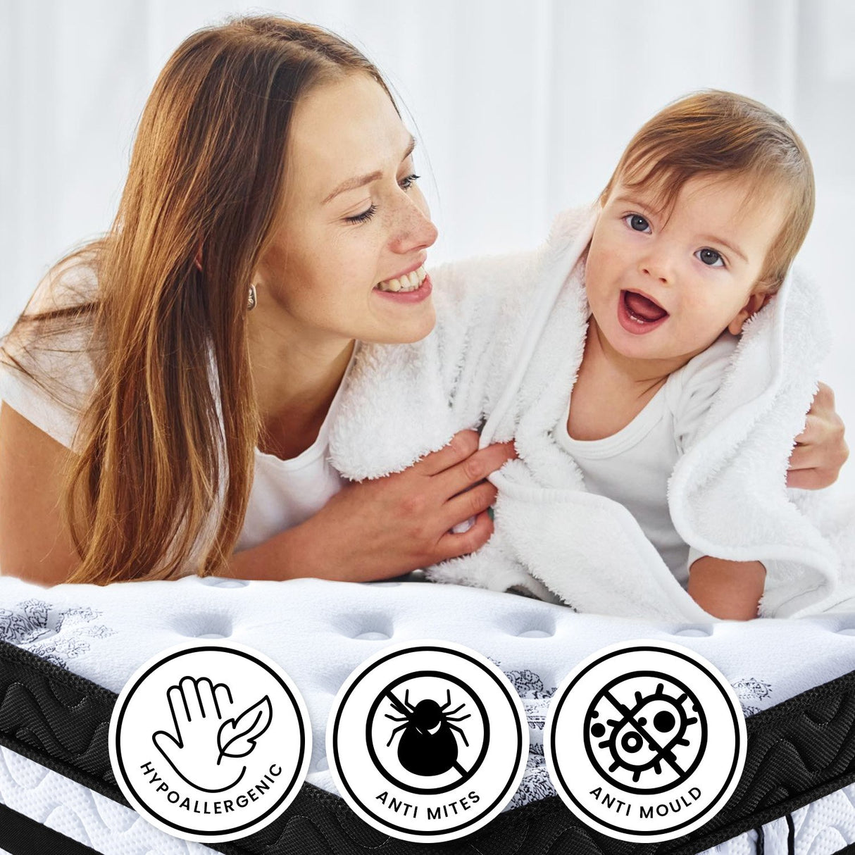 Laura Hill Double Mattress with Euro Top - 34cm