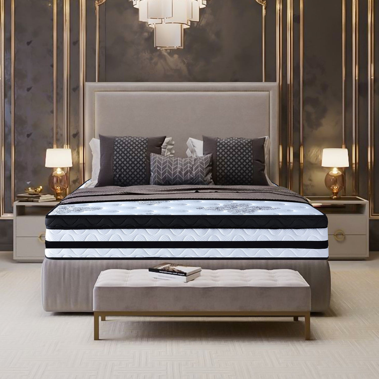 Laura Hill King Mattress with Euro Top - 34cm