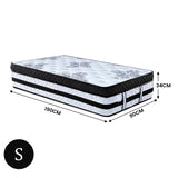 Laura Hill Single Mattress with Euro Top - 34cm - Extra Image