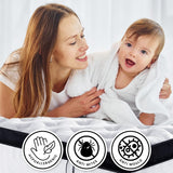 Laura Hill Single Mattress with Euro Top Layer - 32cm - Low Angle