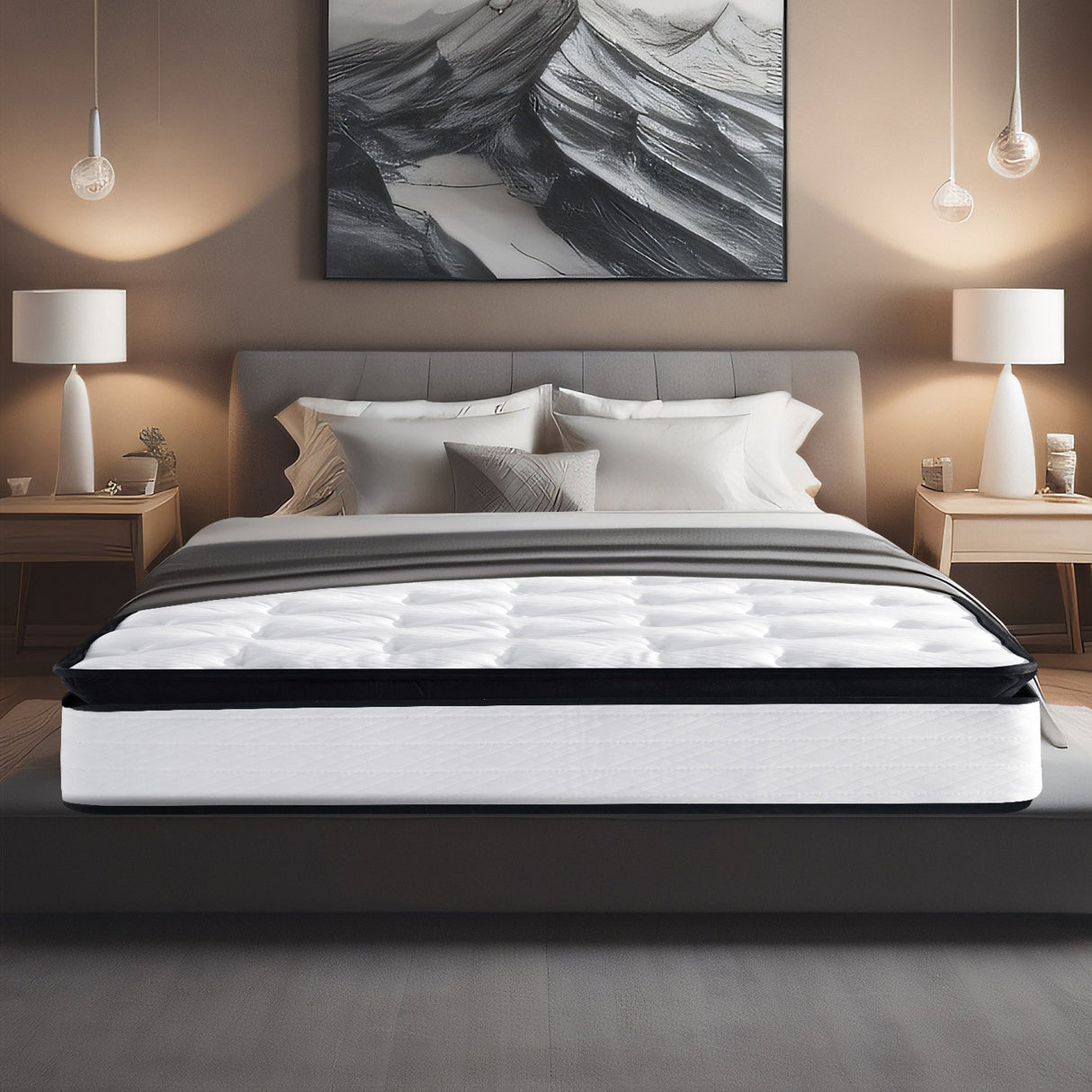 Laura Hill King Mattress with Euro Top Layer - 32cm