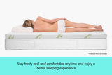 Cool GEL Memory Foam Mattress Topper - King Single - 45-Degree Angle