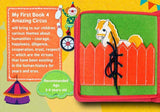 My First Book 4 | Circus | Busy Book Army Green - 45-Degree Angle