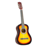 Karrera 34in Acoustic Childrens Wooden Guitar - Sunburst - Front View