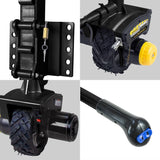 Gen3 Mini Mover 12V 550W Electric Motorised Jockey Wheel - Black - 45-Degree Angle