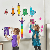 Number Blocks Reusable clings
