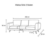 3+2 Seater Sofa Brown Fabric Lounge Set for Living Room Couch with Solid Wooden Frame - Low Angle