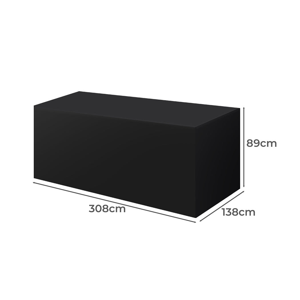 Marlow Outdoor Furniture Cover Garden Black 45cm Extension-1954802881962053634