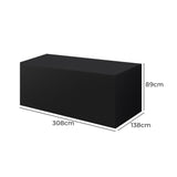 Marlow Outdoor Furniture Cover Garden Black 45cm Extension - Front View
