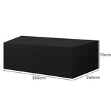 Marlow Outdoor Furniture Cover Garden Black 15cm - Front View