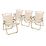 Levede 4PCS Camping Chair Folding Outdoor - Low Angle