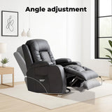 Levede Massage Sofa Chair Recliner 360 - Rear View