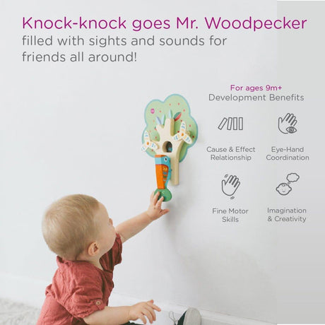Oribel VertiPlay Wall Toy: Busy Woodpecker knocker-2006733351490293762