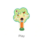 Oribel VertiPlay Wall Toy: Busy Woodpecker knocker-2006733351490293764