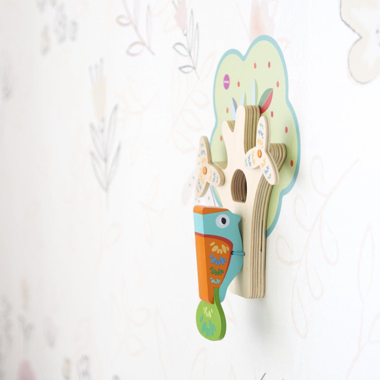 Oribel VertiPlay Wall Toy: Busy Woodpecker knocker-1954803060920422405