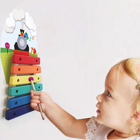 Oribel VertiPlay Wall Toy:  Musical Rail Track Xylophone-1954803093648576513