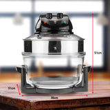 Pronti 17L Family Turbo Convection Oven Broiler Cooker - A18 Black - Extra Image
