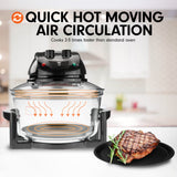 Pronti 17L Family Turbo Convection Oven Broiler Cooker - A18 Black - Extra Image