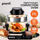 Pronti 17L Digital Family Turbo Convection Oven Broiler Cooker - Black - Extra Image
