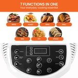 Pronti 17L Digital Family Turbo Convection Oven Broiler Cooker - White - Close-Up Angle