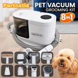 Furtastic 8-in-1 XL Pet Grooming Kit Vacuum Cleaner