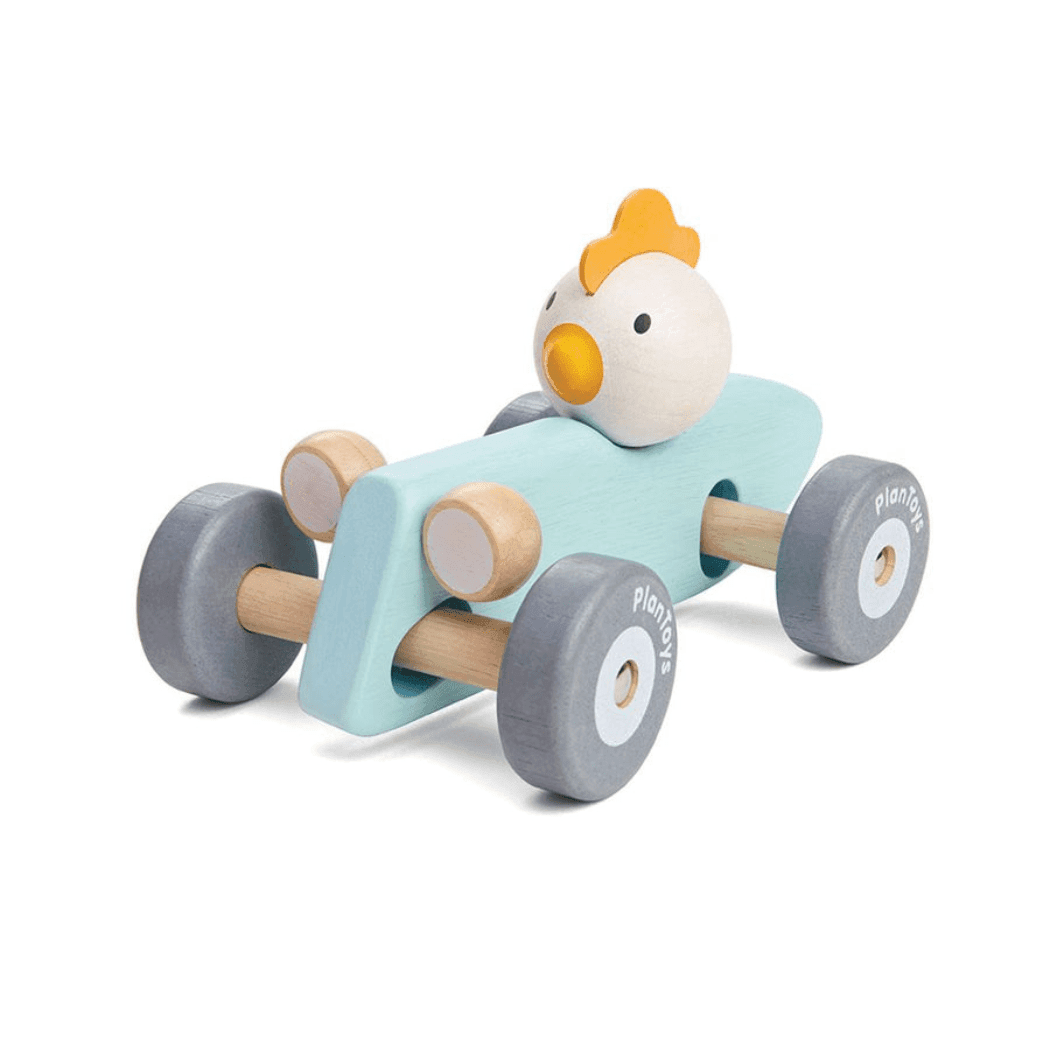 Plan Toys Chicken Racing Car-1954803100904722432