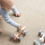 Plan Toys Chicken Racing Car - Top-Down View
