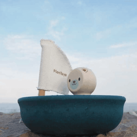 Plan Toys Sailing Boat - Polar Bear-2006733436928266244