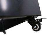 Black Metal Versatility Planter Medium with Wheels - Front View