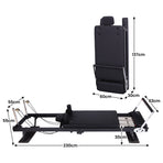 Powertrain Aria Pilates Reformer Machine Steel Foldable Home Gym Equipment Exercise Trainer Bla