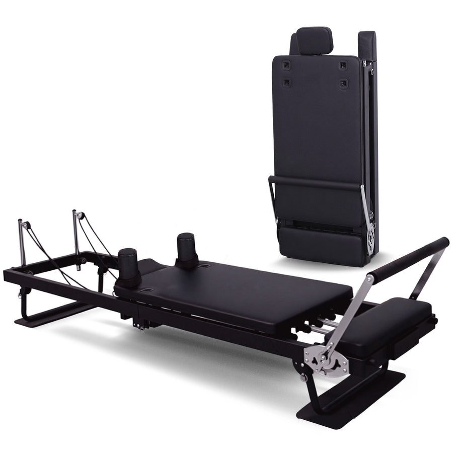 Powertrain Aria Pilates Reformer Machine Steel Foldable Home Gym Equipment Exercise Trainer Bla