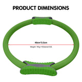 Powertrain Pilates Ring Band Yoga Home Workout Exercise Band - Green