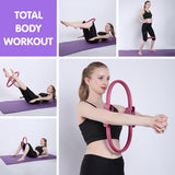 Powertrain Pilates Ring Band Yoga Home Workout Exercise Band - Pink