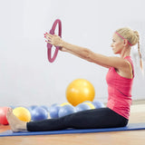 Powertrain Pilates Ring Band Yoga Home Workout Exercise Band - Pink - Extra Image