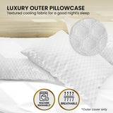 Laura Hill Cooling Memory Foam Pillow - Single - Low Angle