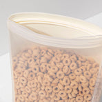 Porter Reusable Silicone Bag Stand Up 1.5l - Cream-2006733458814144515