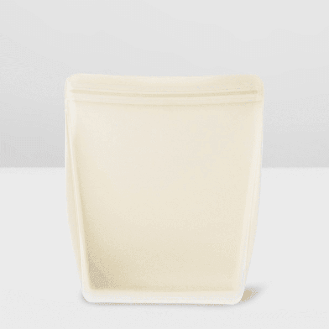 Porter Reusable Silicone Bag Stand Up 1l - Cream-2006733458348576769