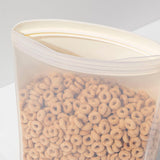 Porter Reusable Silicone Bag Stand Up 1l - Cream - Top-Down View