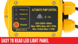 Automatic Water Pump Pressure Controller Switch - Yellow