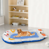 PaWz Pet Cooling Mat Dog Cat Human Size Blue - Rear View