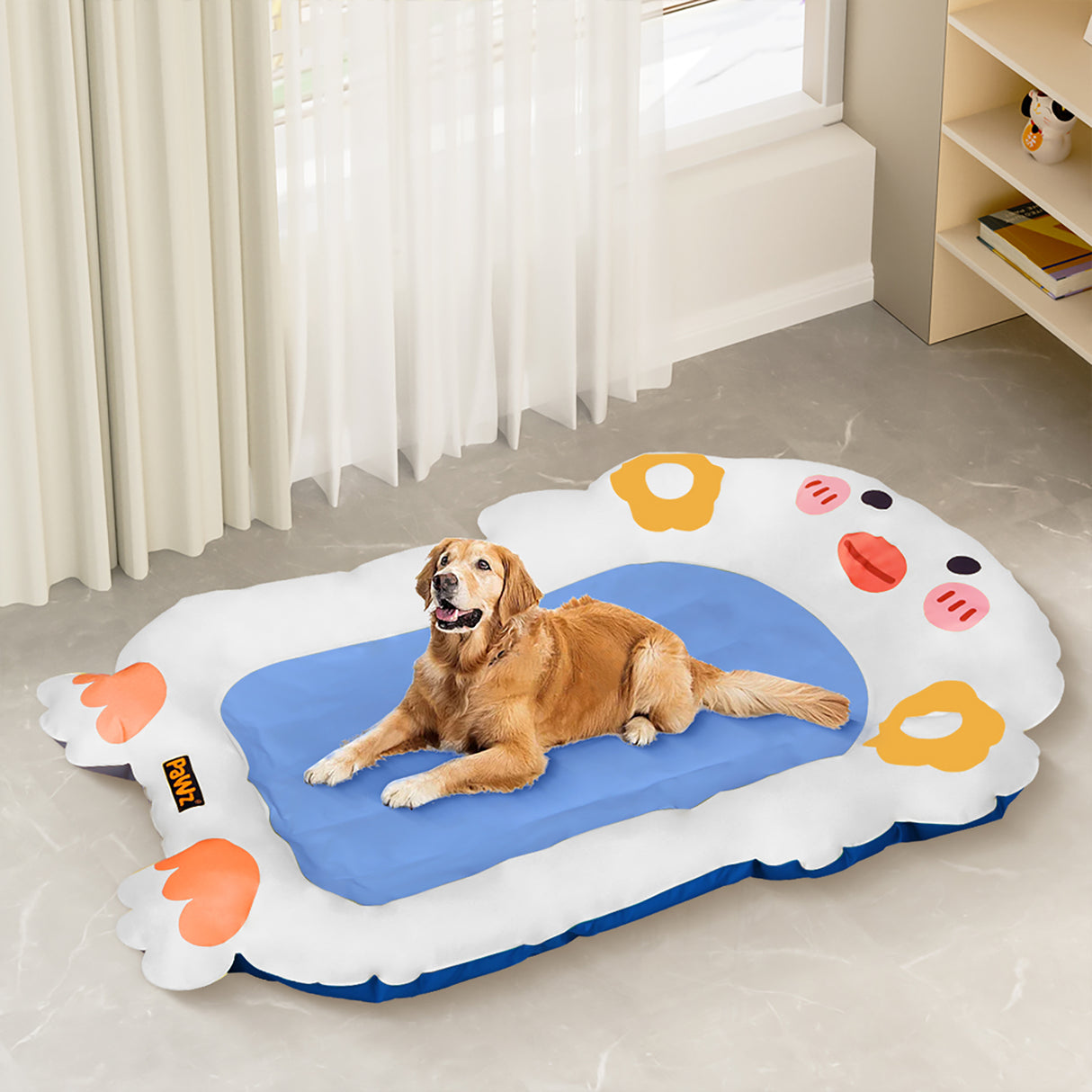 PaWz Pet Cooling Mat Dog Cat Human Size Blue-2006733006865305607