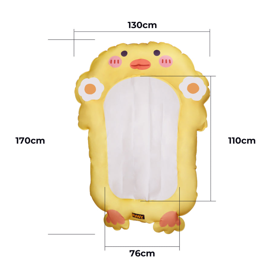 PaWz Pet Cooling Mat Dog Cat Human Size Yellow-2018816850145710082