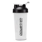 Powertrain 700ml Protein Shaker Bottle Water Sports Drink - White
