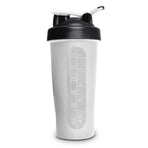 Powertrain 700ml Protein Shaker Bottle Water Sports Drink - White
