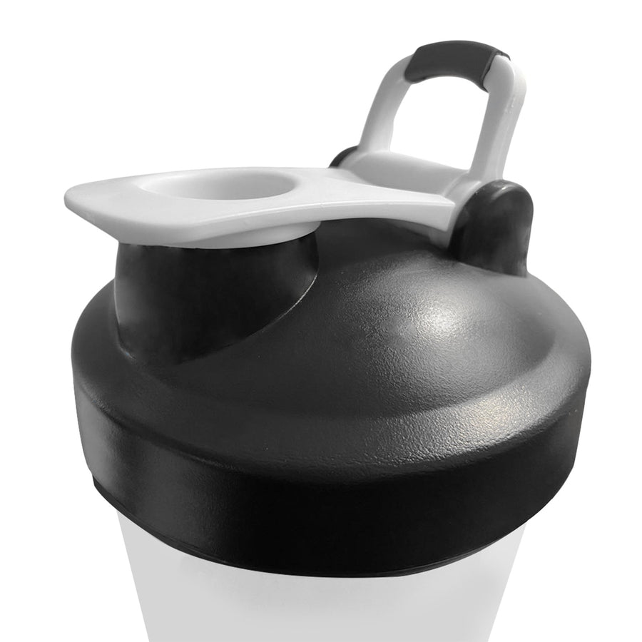 Powertrain 700ml Protein Shaker Bottle Water Sports Drink - White