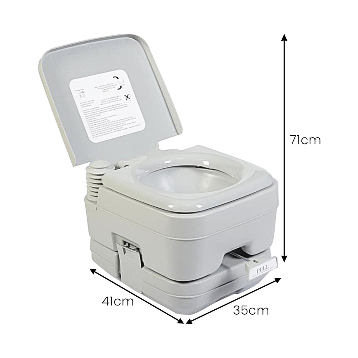Wallaroo 10L Camping Portable Toilet