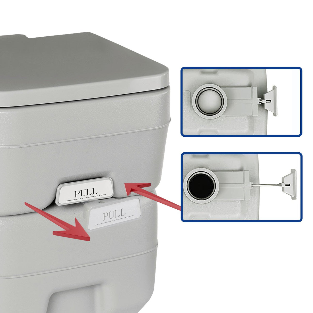 Wallaroo 20L Camping Portable Toilet